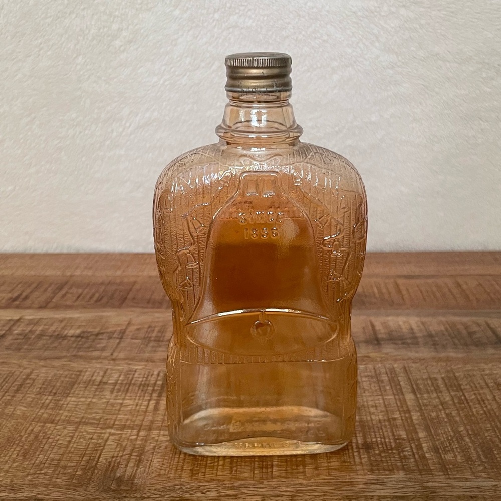 Antique Golden Wedding Full Pint Empty Bottle